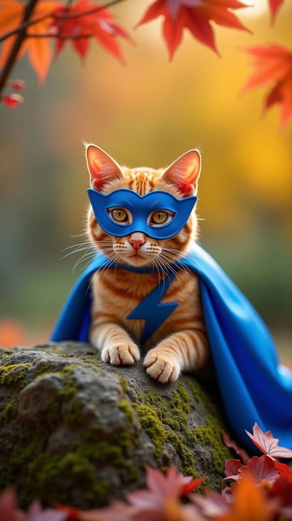 feline superhero costume fun