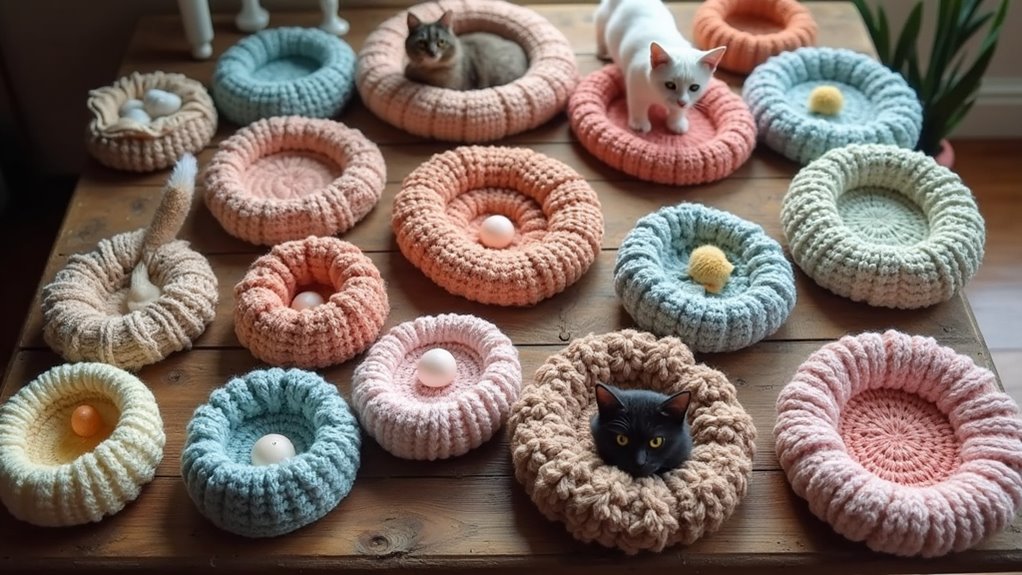 free crochet cat bed patterns