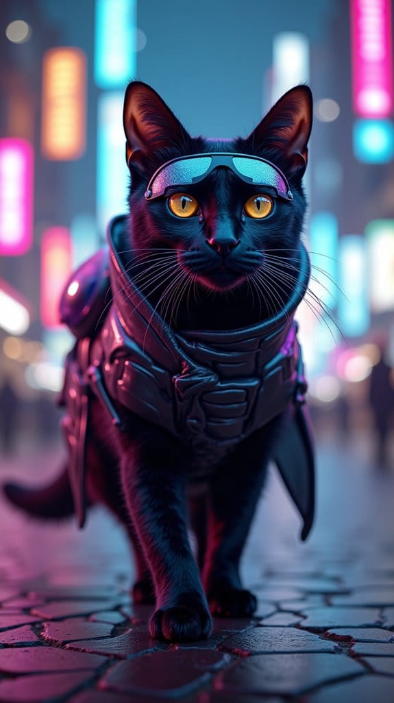futuristic cat costume essence