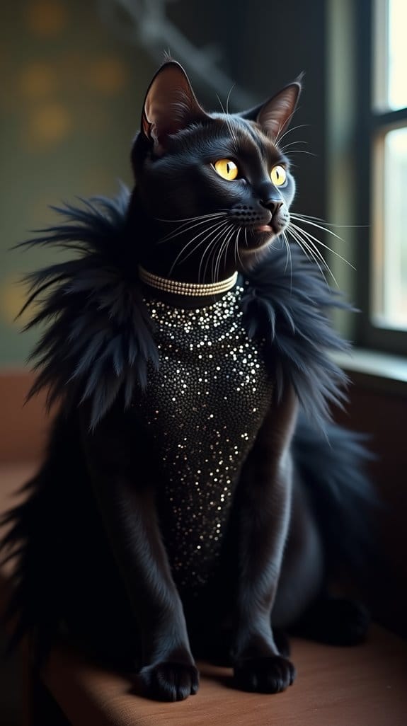 glamorous feline diva costume