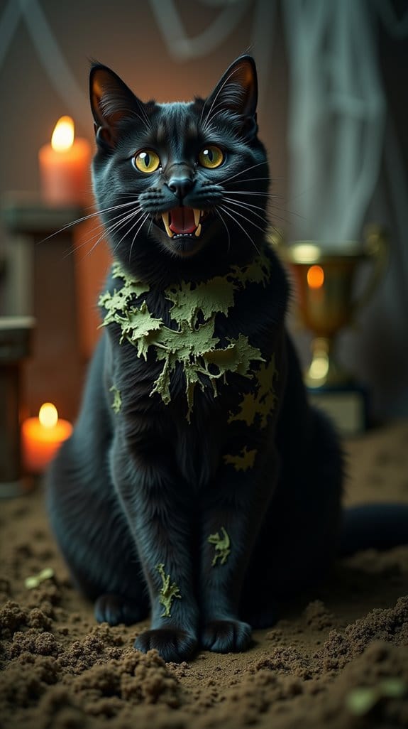 hauntingly adorable zombie cat