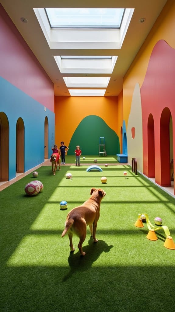 indoor dog play area
