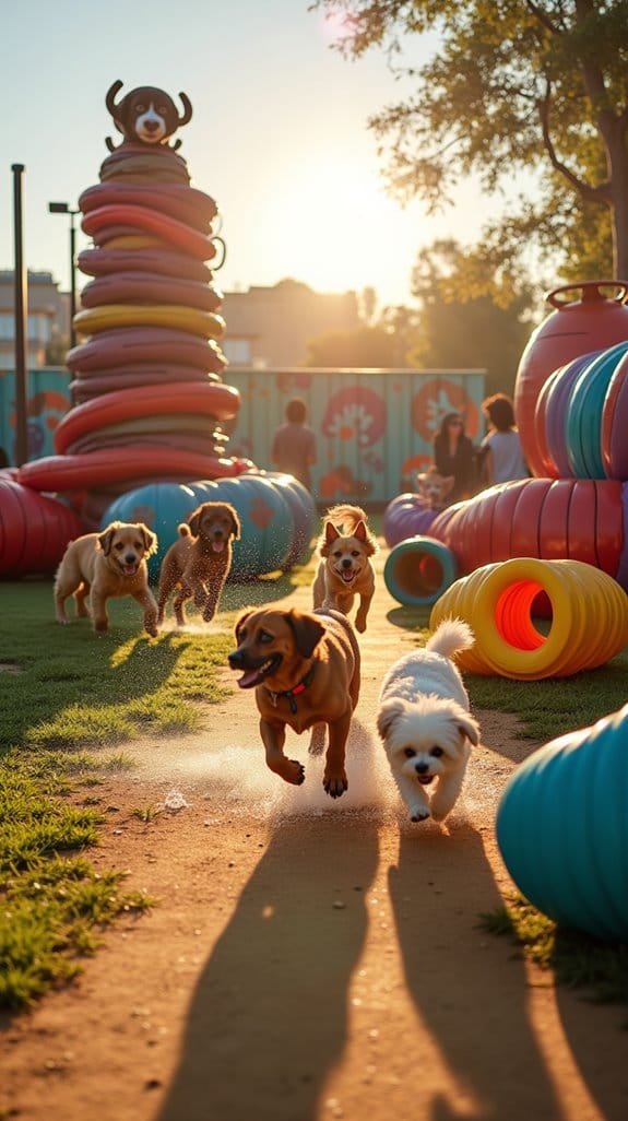 interactive dog park experiences