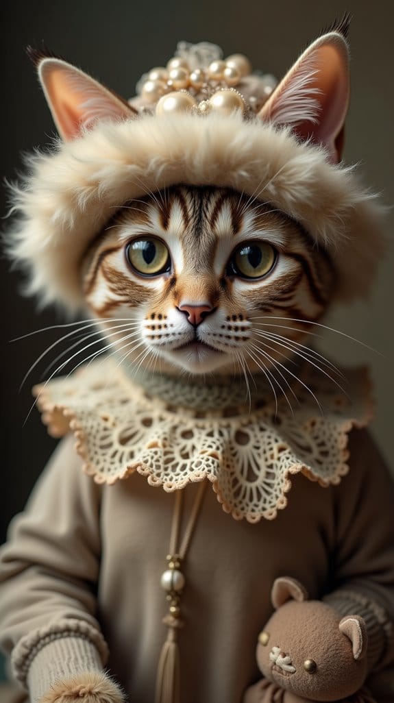 nostalgic feline fashion statement