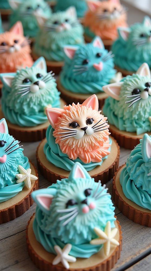 ocean themed cat cake ideas