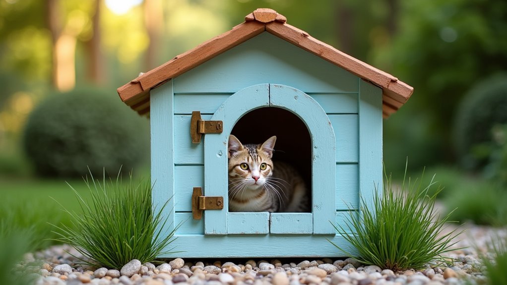outdoor cat house plans