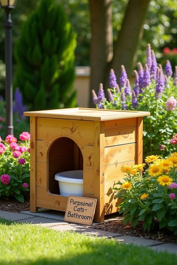 outdoor cat toilet solution