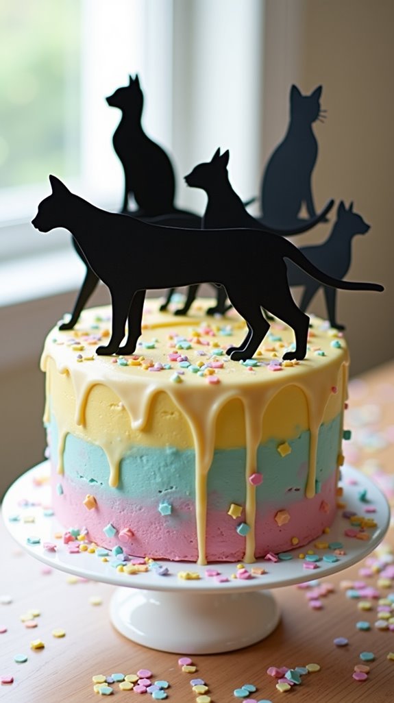 personalized cat cake toppers