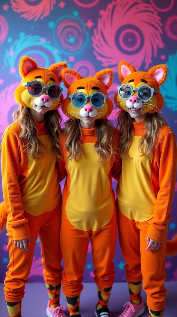 playful 90s cartoon costume