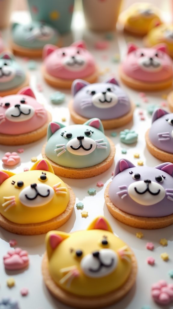 playful cat themed party decor