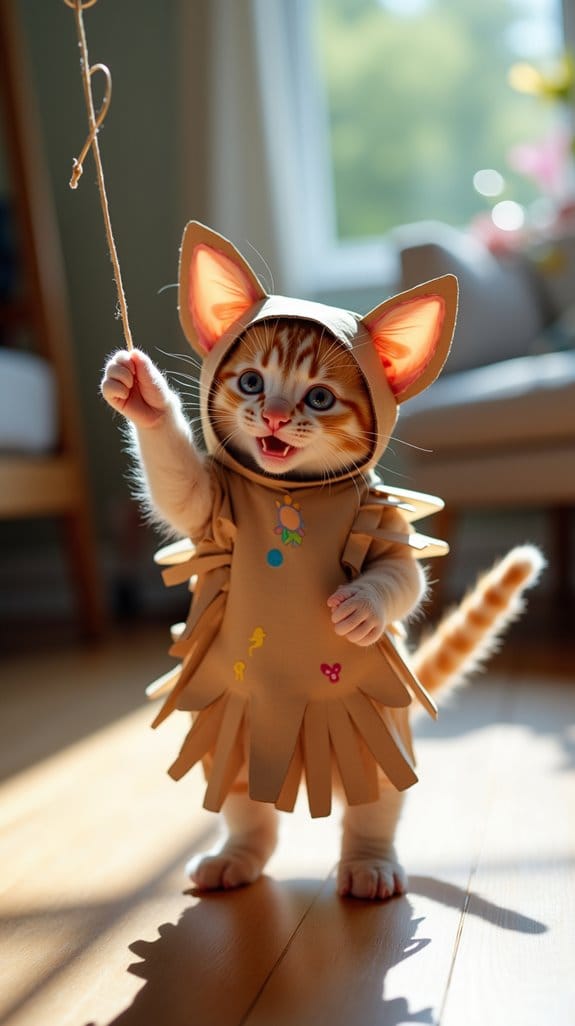 playful kitten costume crafting