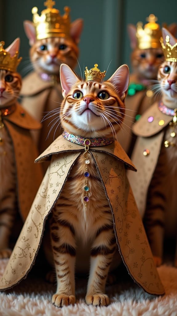 regal feline costume creation
