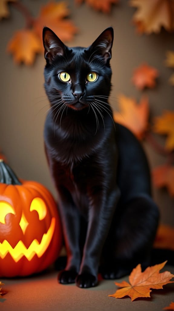 spooky black cat costume
