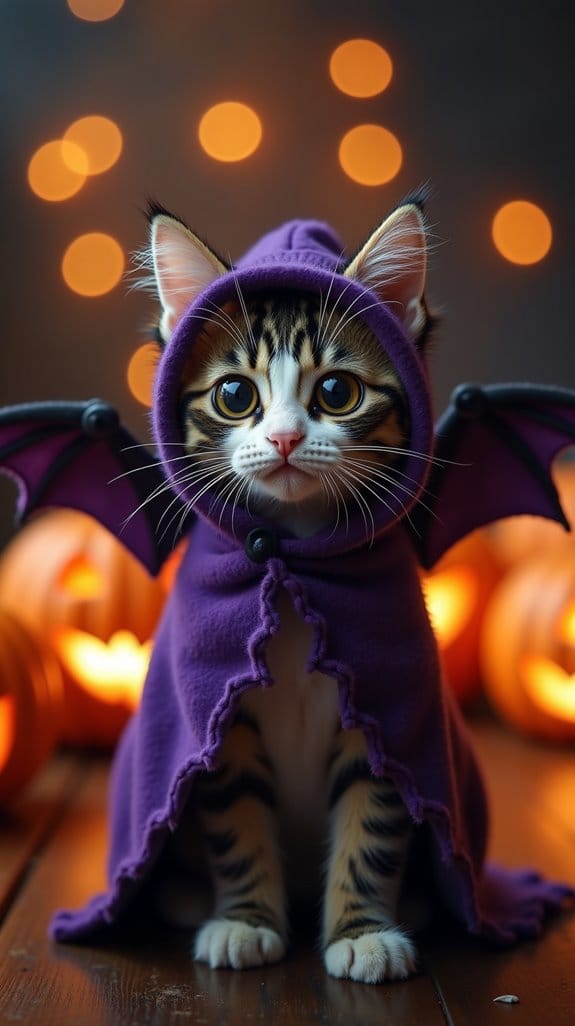 spooky halloween crying cat