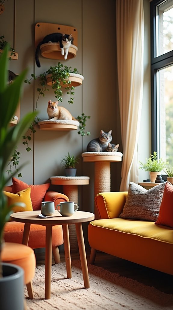 stylish cat scratch posts