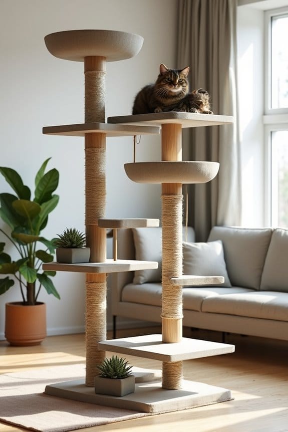 stylish diy cat tree