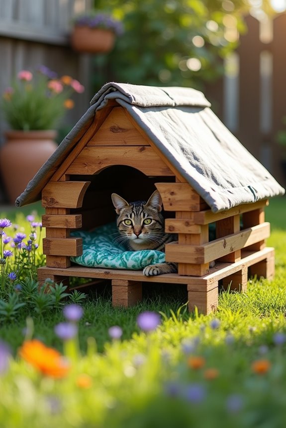stylish eco friendly cat shelter