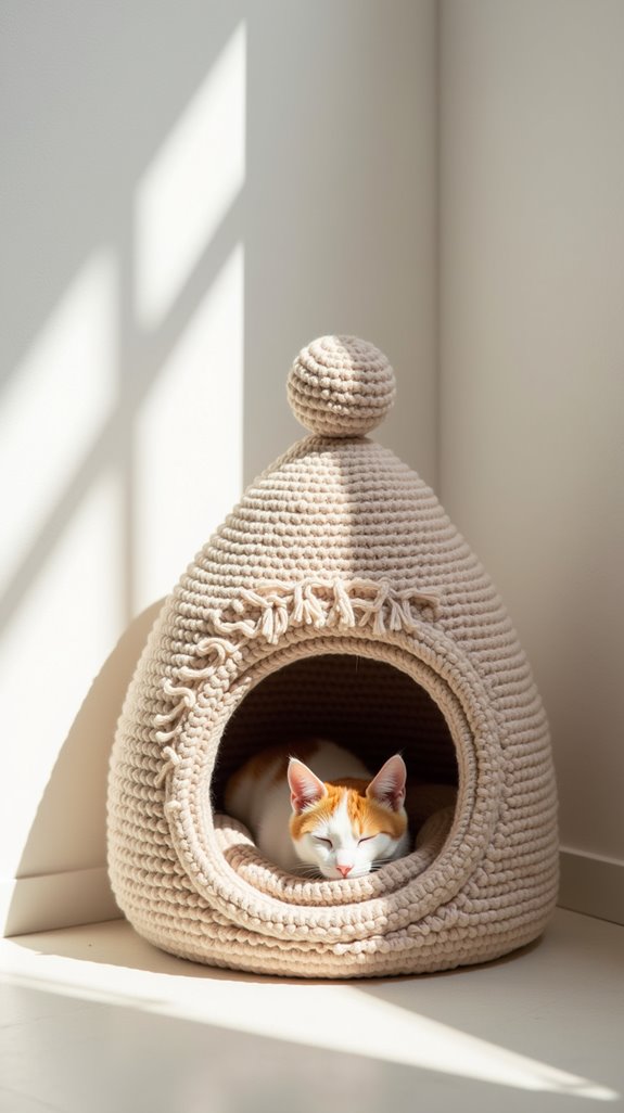 stylish functional cat shelter