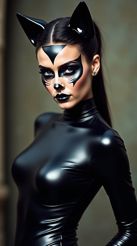 transformative black cat makeup