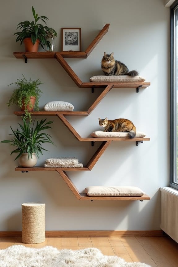 vertical cat perch design