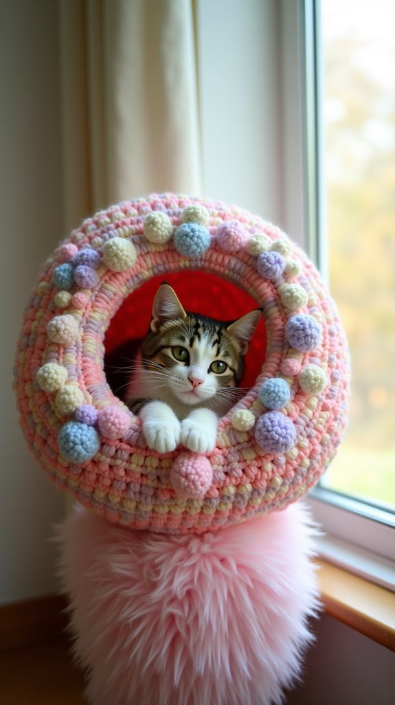 vibrant playful lounging perch