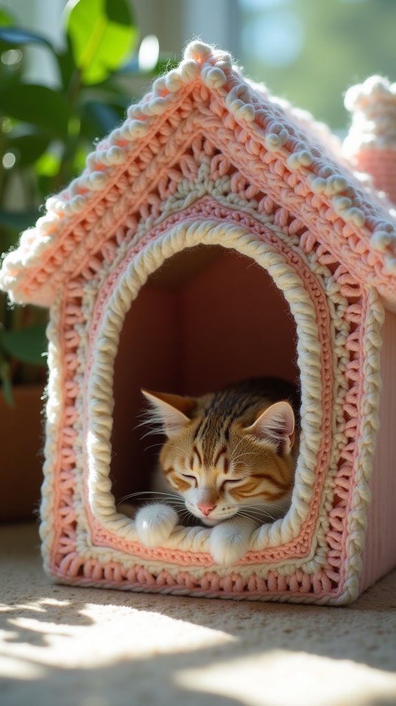 vintage stylish cat retreat