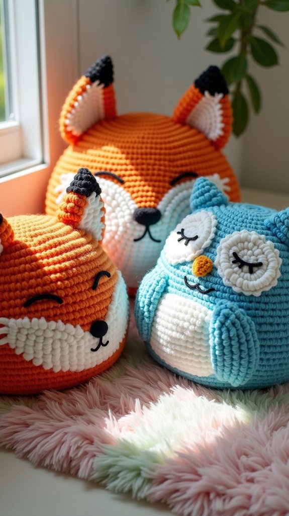 whimsical animal themed cat bed