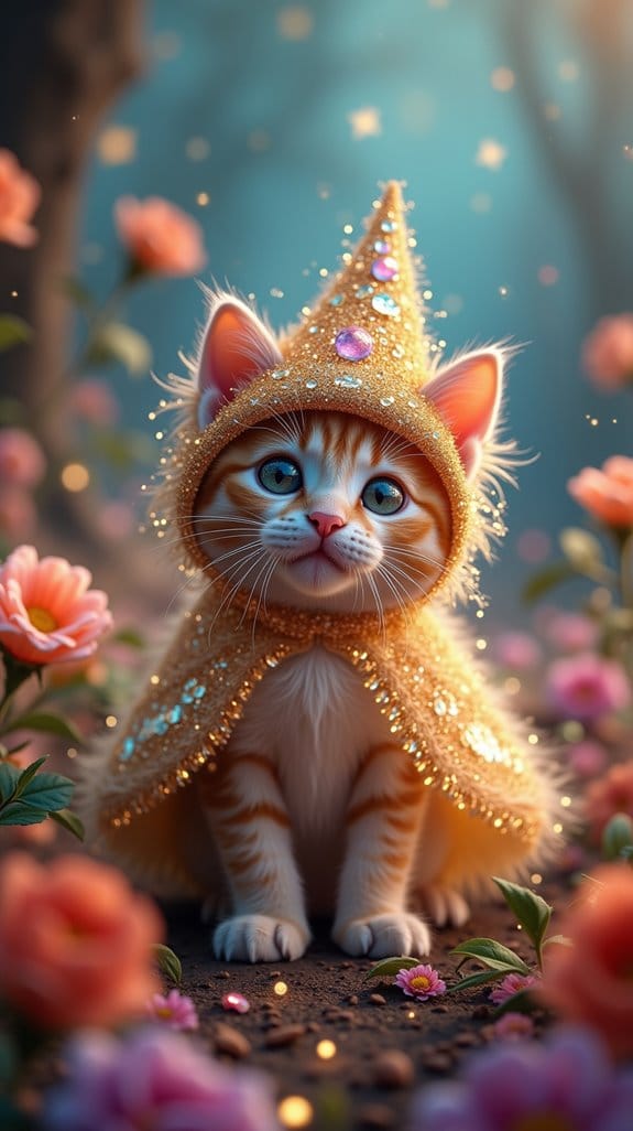 whimsical crying cat costume