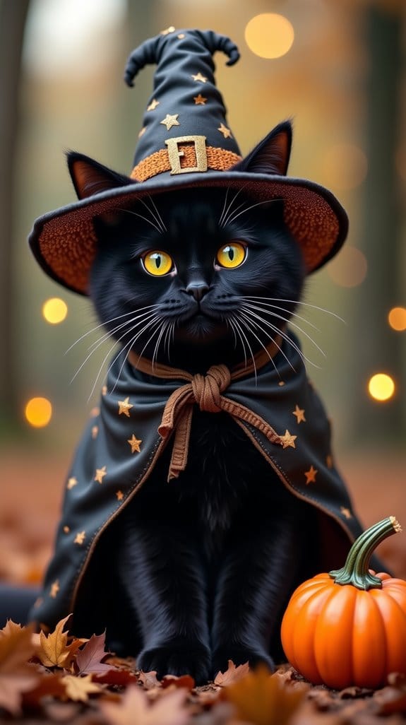 witch cat halloween costume