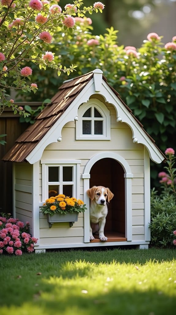 charming cottage style dog house