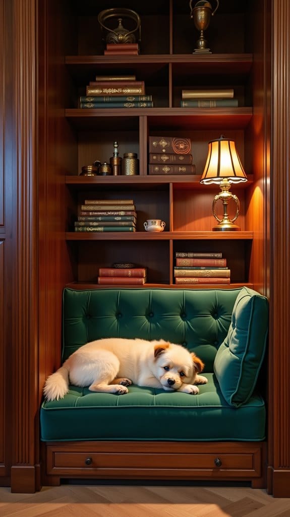 charming dog house library