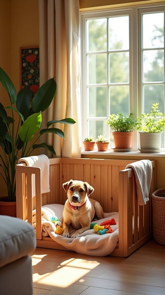 choosing optimal dog pen location