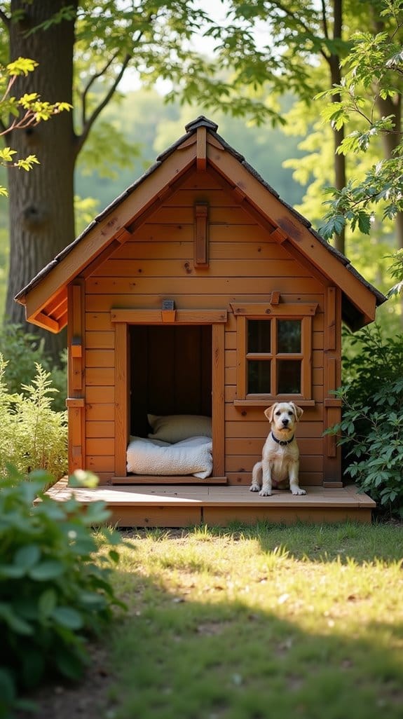 cozy cabin dog house