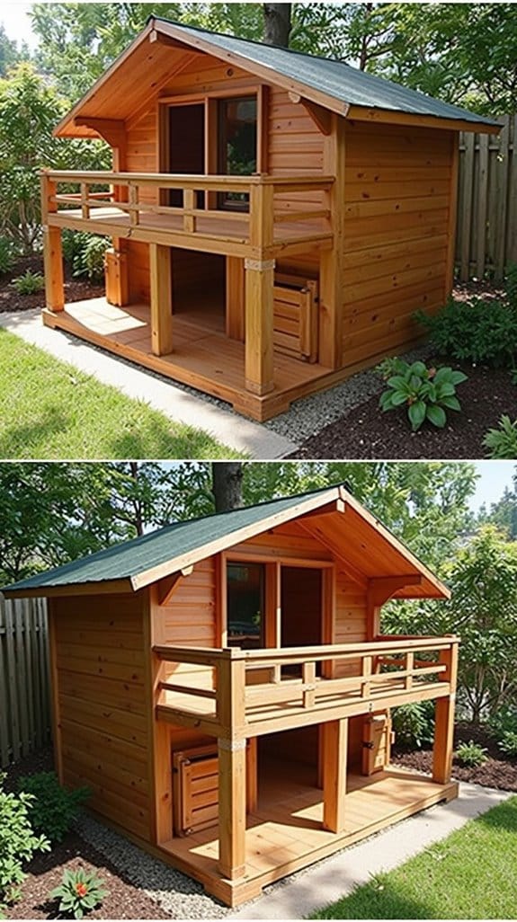 cozy dog house storage
