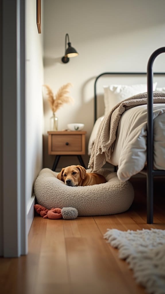 cozy under bed dog nook