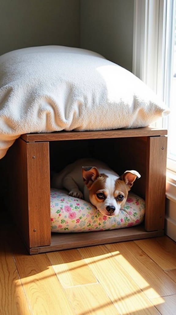 creative dog bed hideaway