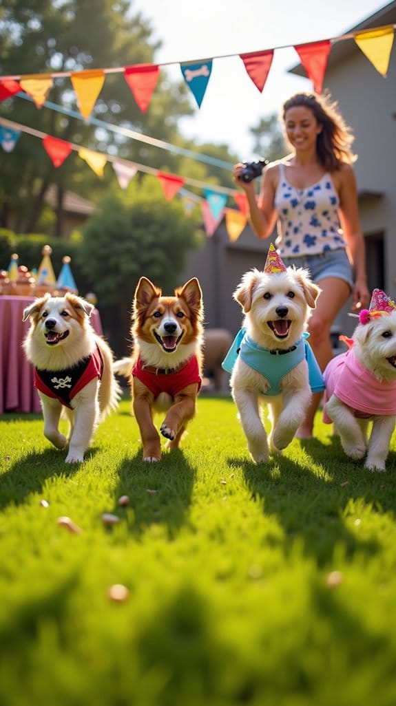creative dog costume party