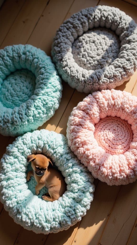 crochet dog bed designs