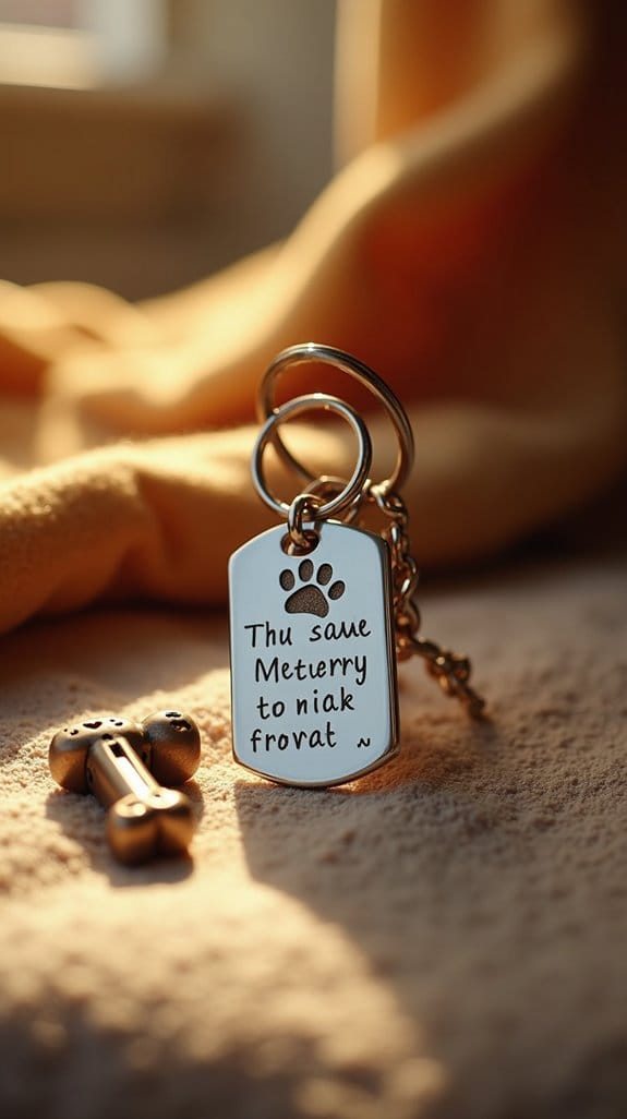 custom engraved dog keychain