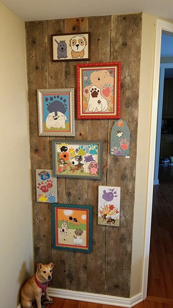 diy dog art collages