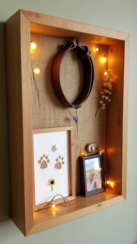 dog memory shadow box