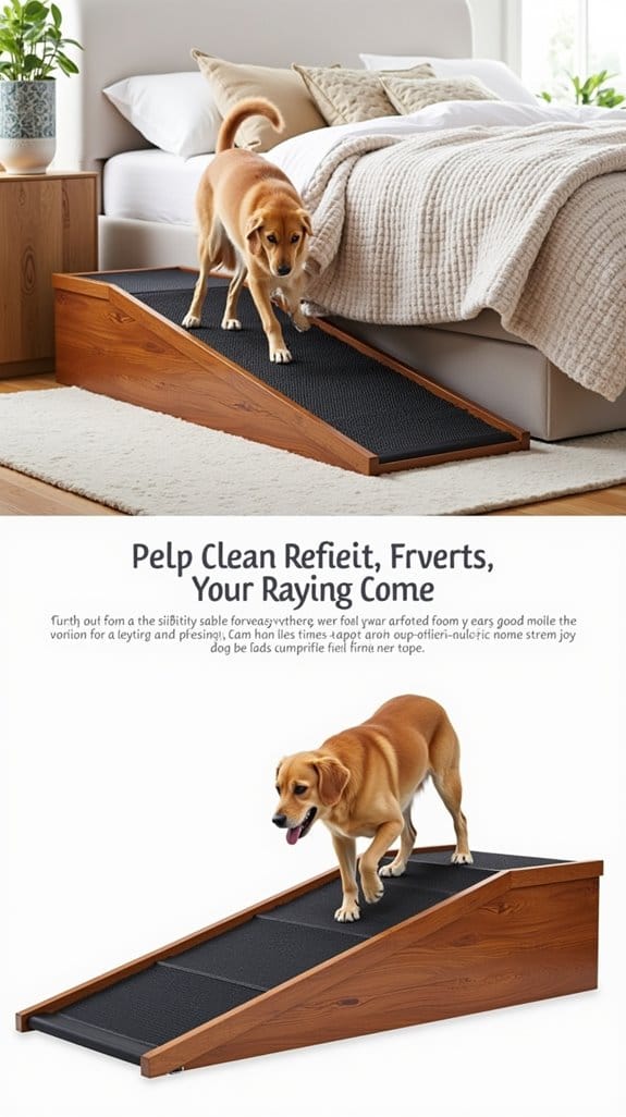easy clean dog ramp materials