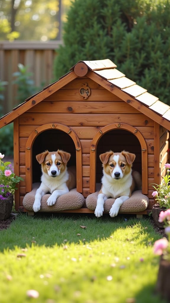 insulated double dog houses