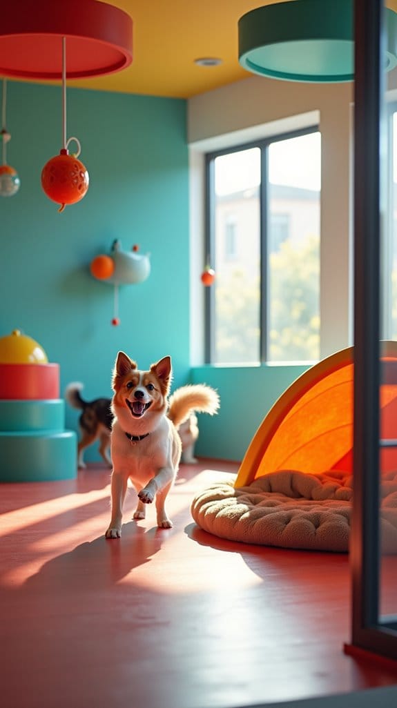 interactive dog pens features