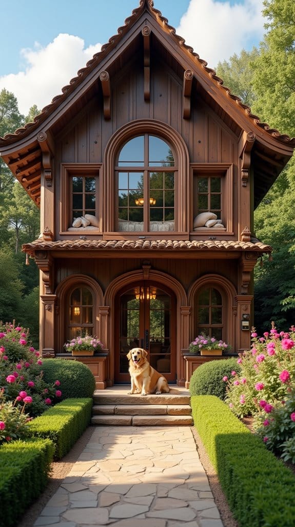 luxurious canine living space
