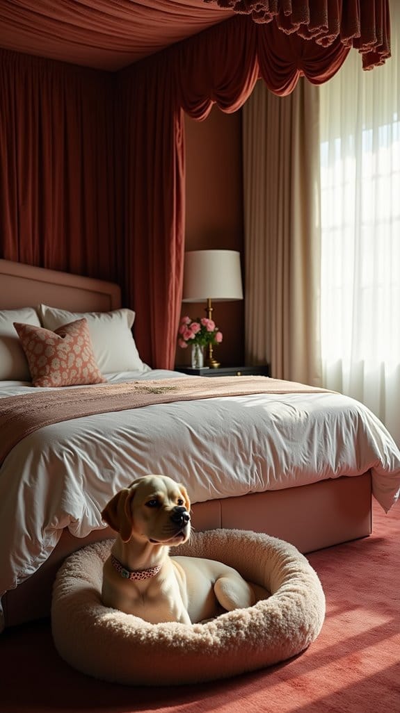 luxury canopy dog bed