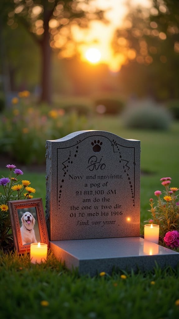personalized dog memorial tribute