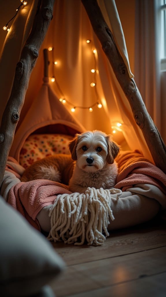 pet tent for relaxation