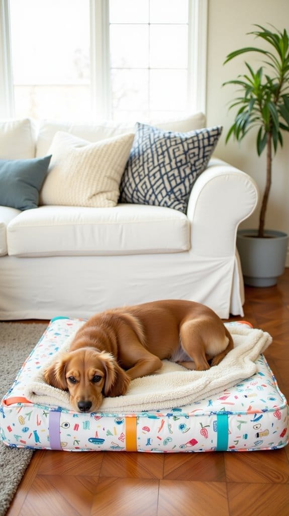 secure your dog s bed