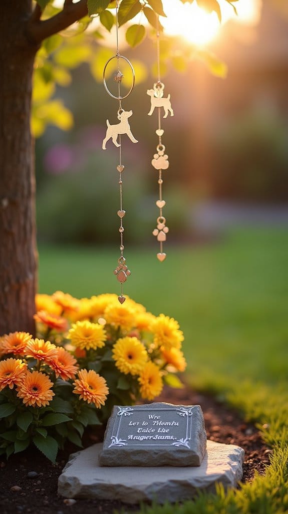soothing memorial wind chimes